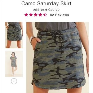 Sundry camo Saturday skirt